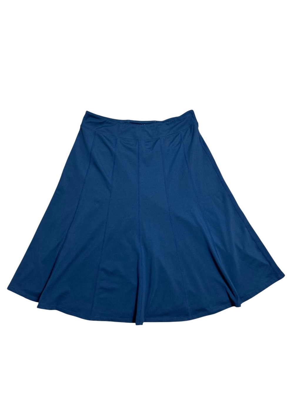 Title Nine paneled A line knee length athletic skirt teal blue size large
